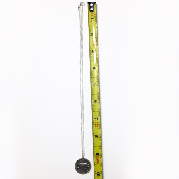 1967 Silver “Bobcat” Coin Necklace — Canadian Silver Centennial 25-Cent Coin - Picture 5 of 5